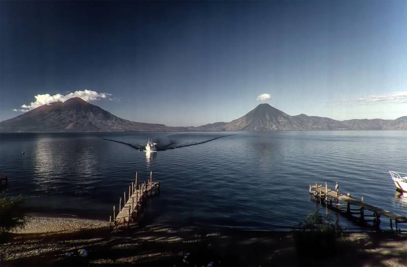 1989, Lago de Atitlán (Departament Sololá).