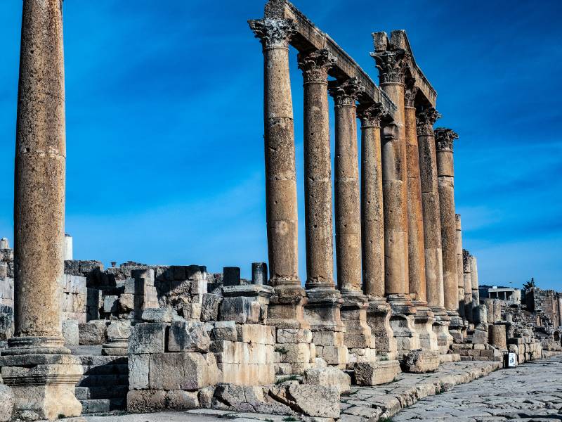 2022, Jerash,eine der grössten und am besten erhaltene spätantike Stadt im Nahen Osten.