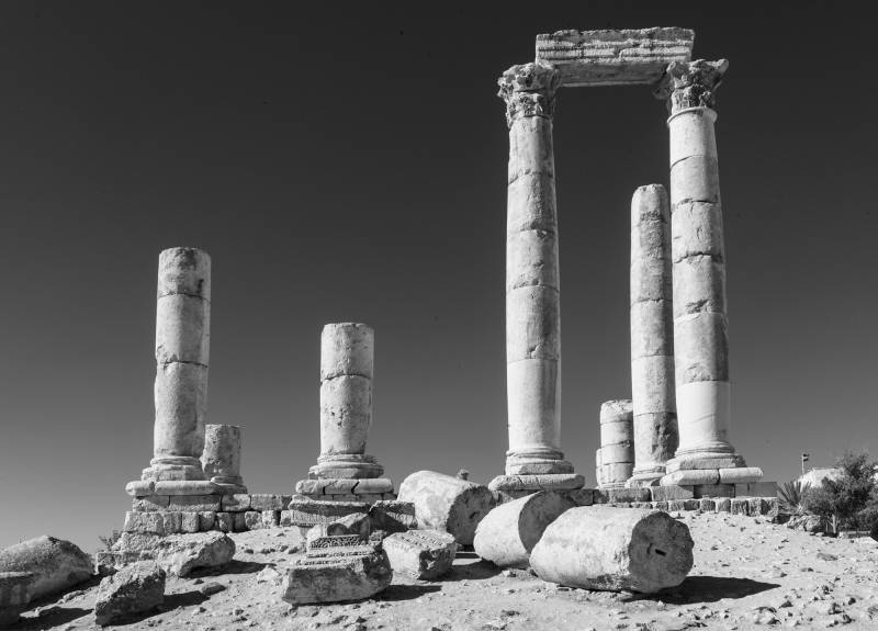 2022, Amman, Zitadelle, Herkules-Tempel.