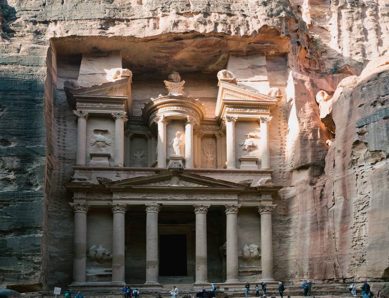 2022, Petra die berühmte archäologische Stätte. Hauptstadt des einstigen nabatäischen Königreichs ( 300 v. Chr.).