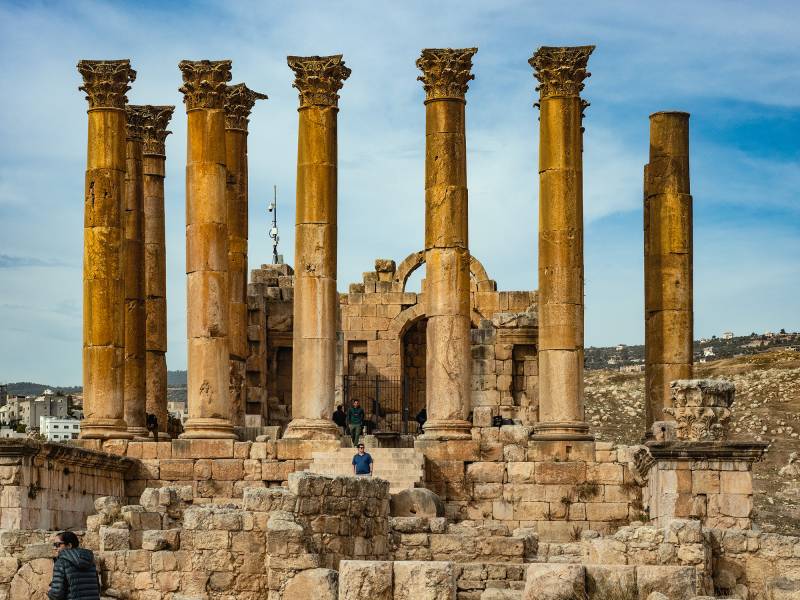 2022, Jerash, Jahrhundertelang unter dem Sand versteckt.