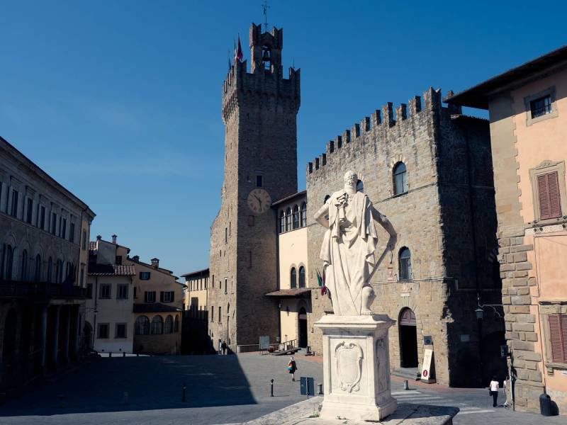 Die Kathedrale von Arezzo.