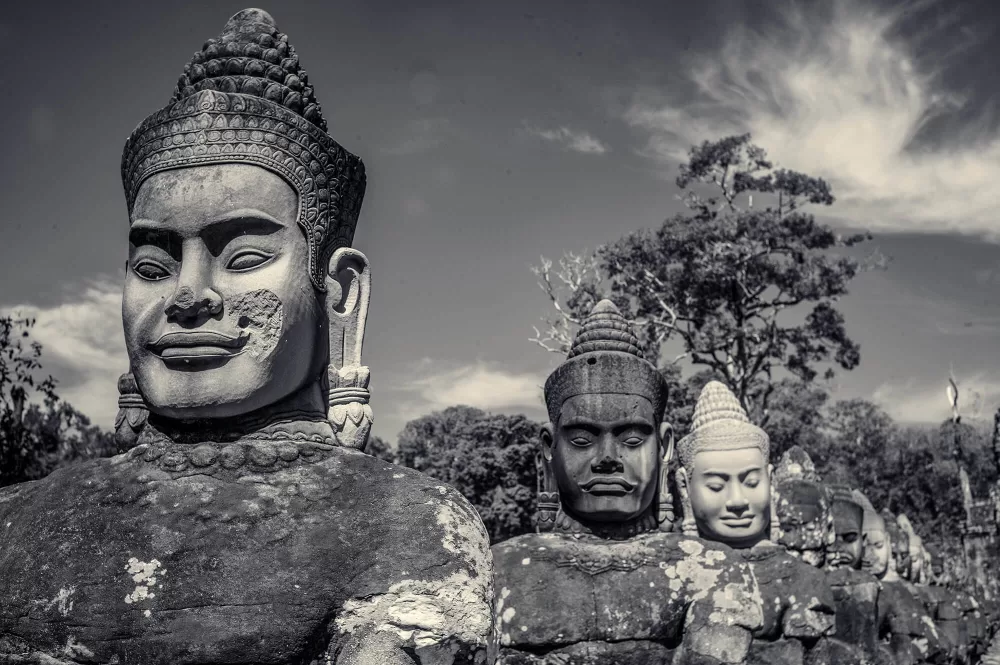 Siem Reap, Angkor Thom, Südtor.