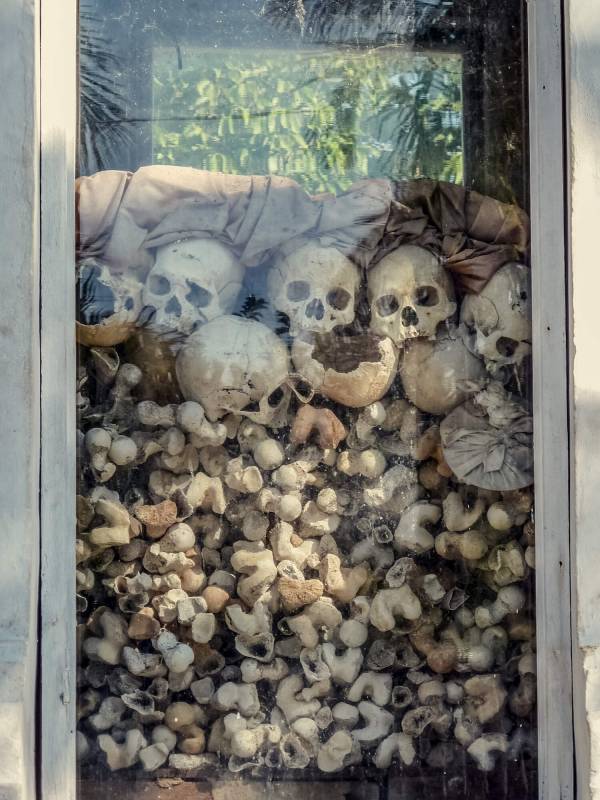 Pol-Pot-Opfer-Mahnmal in Kambodscha.