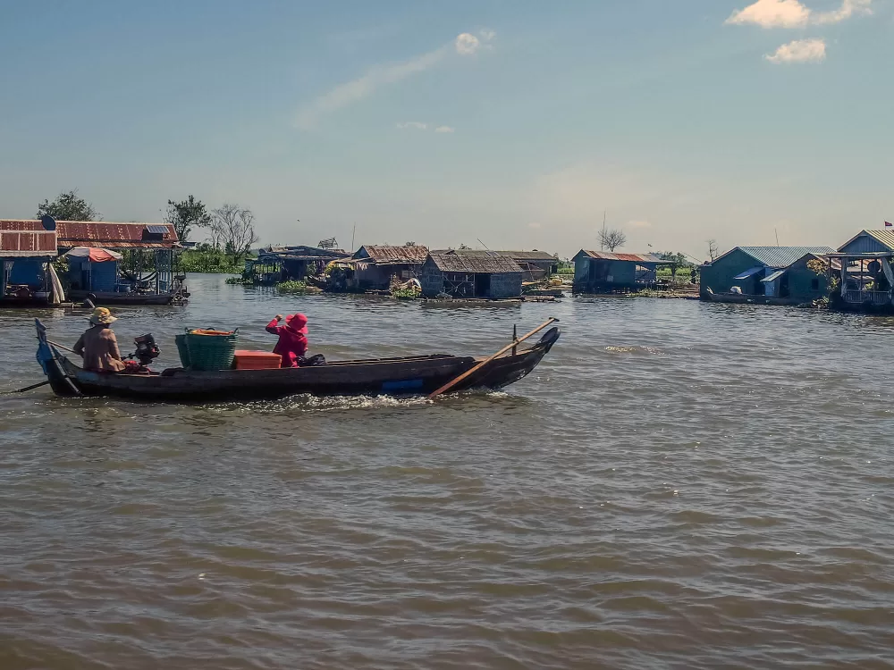 Der Tonle-Sap-See ist der größte See Südostasiens und eines der fischreichsten Binnengewässer der Erde.