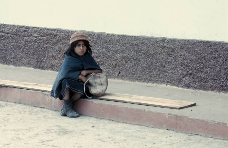 1983, Kind in Silvia im Departamento Cauca.
