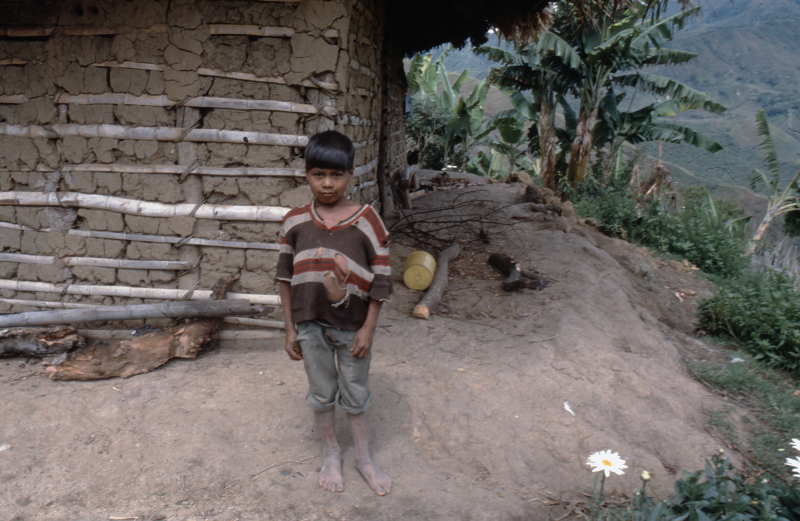 1983, Indigenes Kind in Tierradentro.