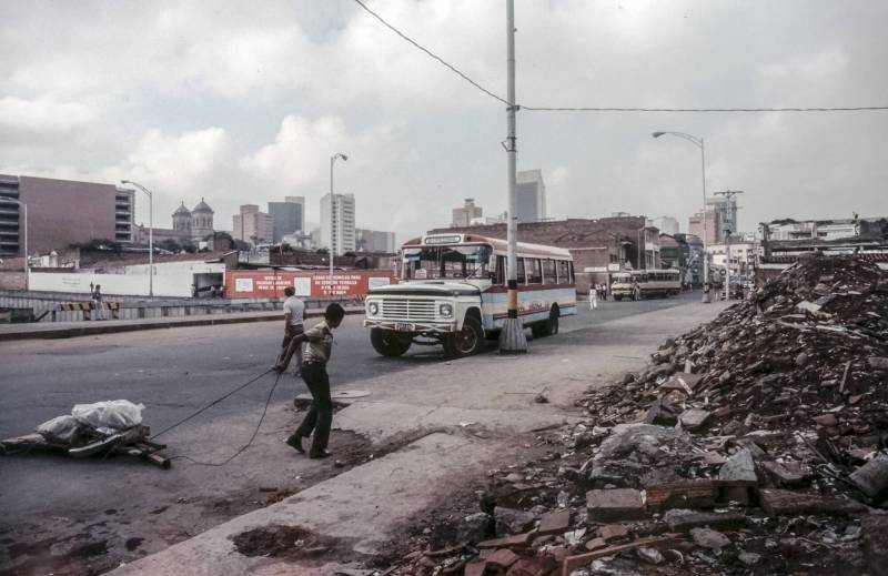 1986, Bogotá, die Armut ist überall sichtbar.