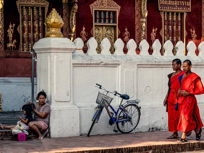 2019, der Buddhismus ist in Luang Prabang stark verbreitet.