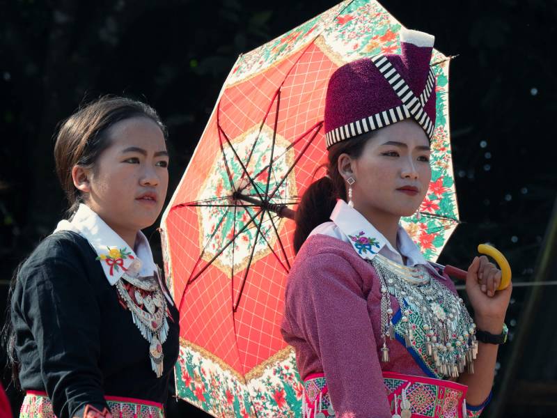 2019, die laotische Bevölkerung ist Stolz auf ihre Tradition.