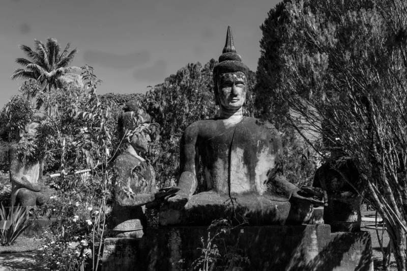 2019, Buddha Park (Wat Xieng Khouane Luang) in Vientiane.