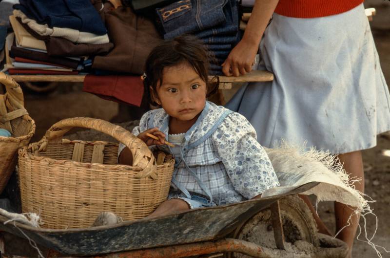 1983, Marktszene in Mexico.