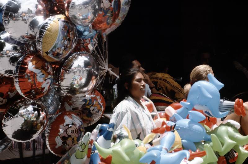1996, Ballonverkäuferin in Merida.