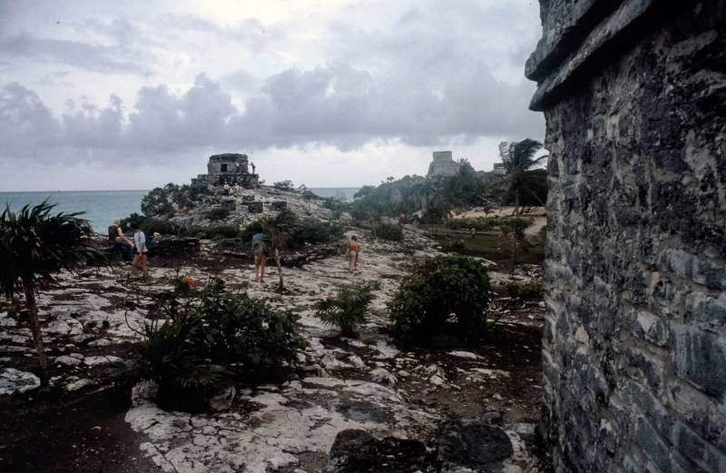1991, Tulum, in der mexikanischen Yucatán-Halbinsel.
