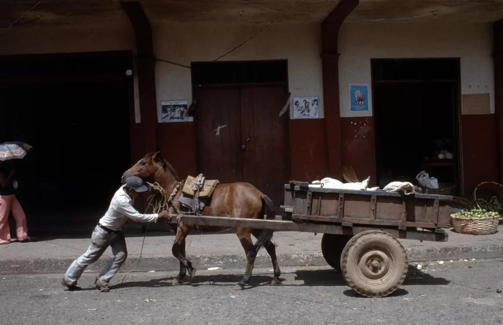 1983, Nicaragua ist ein sehr ländlich geprägtes Land.