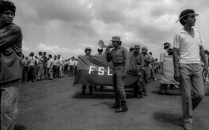 1983, Aufmarsch der FSLN in Managua.