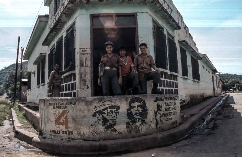 1983, Matagalpa, sandinistische Milizionäre.
