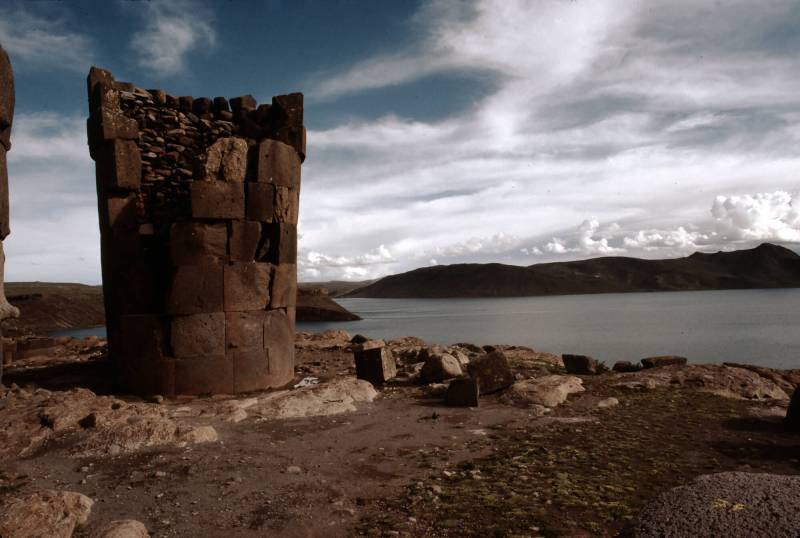 1985, Sillustani, Grabstätte im Distrikt Atuncolla (Puno).