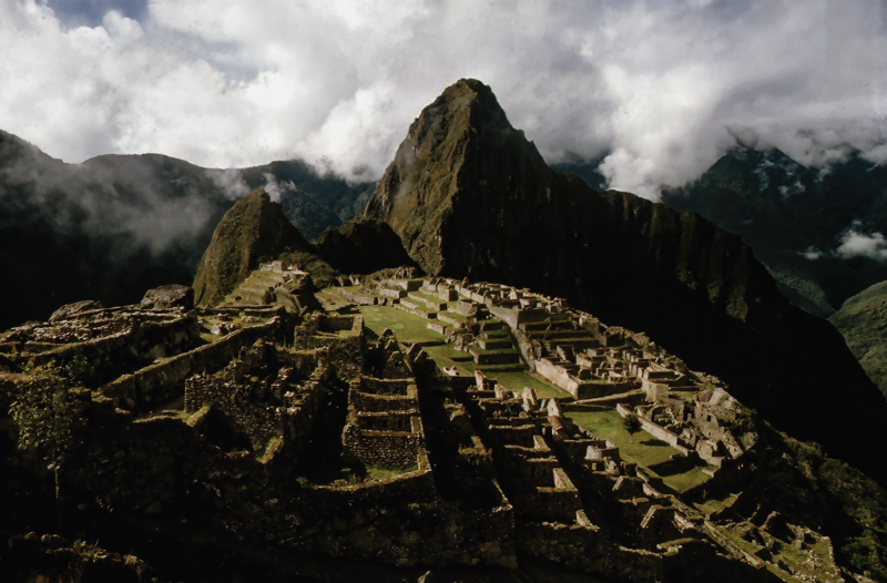 1984, Machu Picchu die Stadt, die von den Inka gegründet wurde.