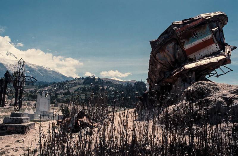 1985, Yungay wurde 1970 durch einen Bergsturz begraben.