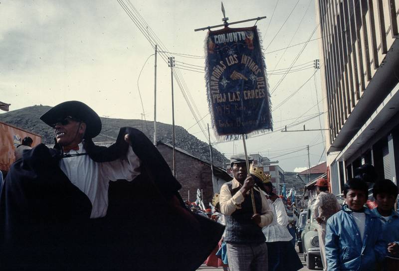 1985, Puno, Karneval in der Innenstadt.