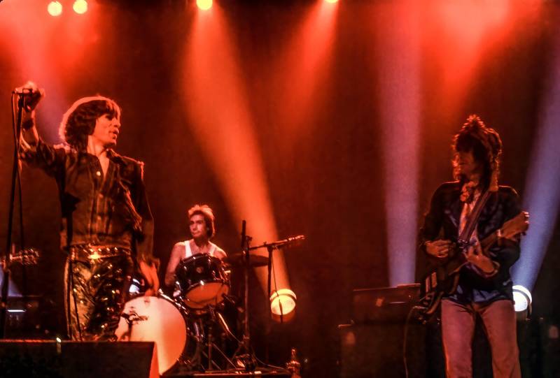25. September 1973, Festhalle Bern, Rolling Stones, Mick Jagger, Charlie Watts, Keith Richard.