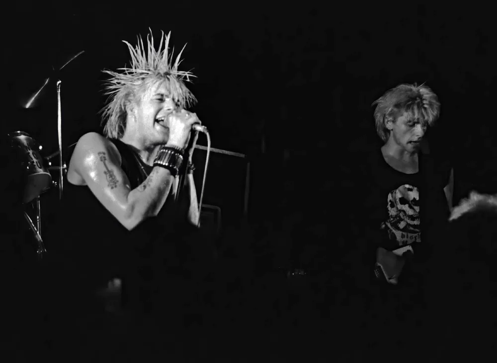 20.12.1981, Leeds, Christmas On Earth Festival, GBH, Colin Abrahall, Colin Blyth