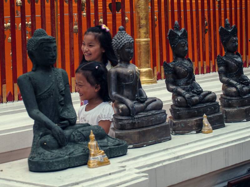 2012, Chiang Mai, Buddhastatuen.