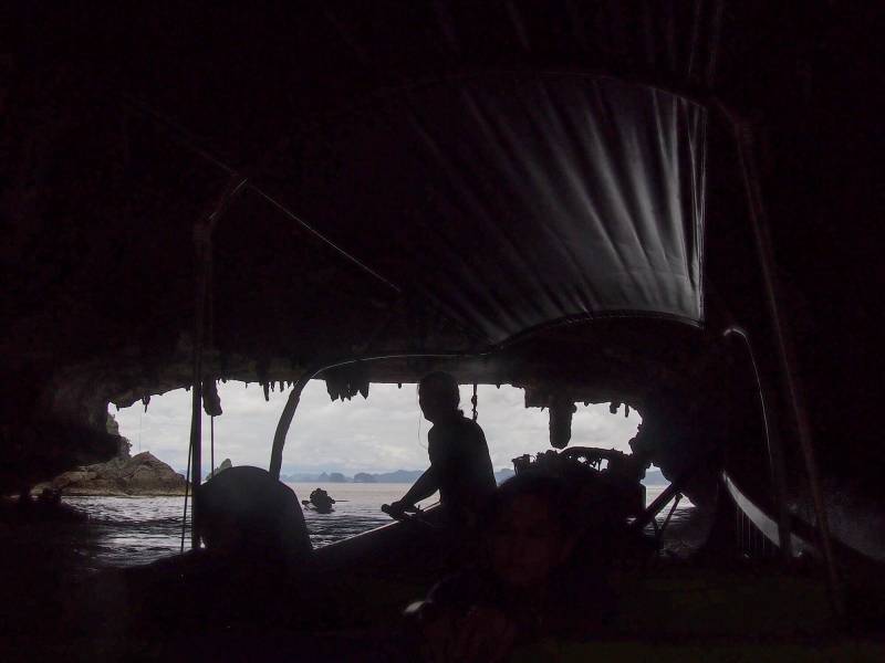 2012, Bootsfahrt in der Bucht von Phang-nga im Süden Thailands