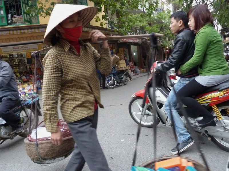 Strassenszene in Hanoi