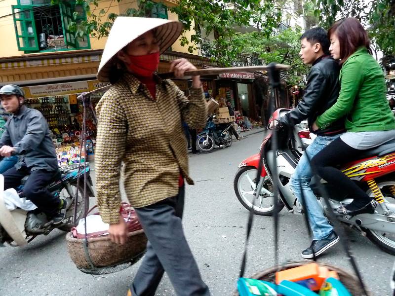 Strassenszene in Hanoi