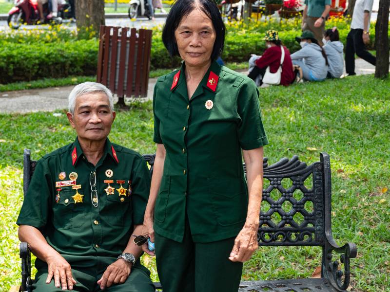 2023, Unabhängigkeitstag, Veteranen in Ho Chi Minh.