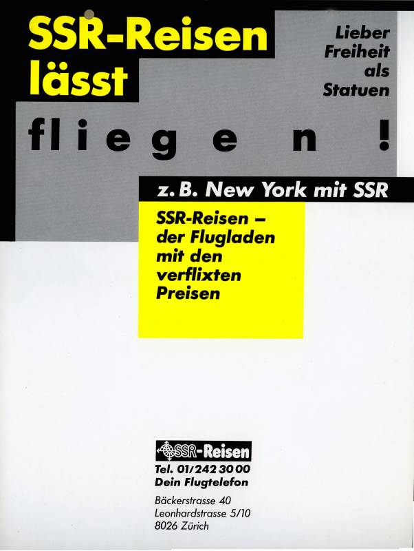 1985, SSR-Reisen lässt fliegen!